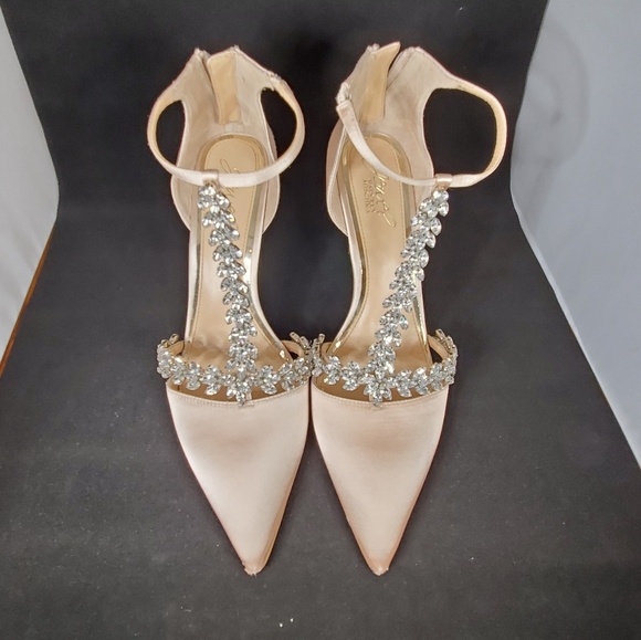 Badgley Mischka Meena Crystal Embellished T-Strap - Picture 2 of 4